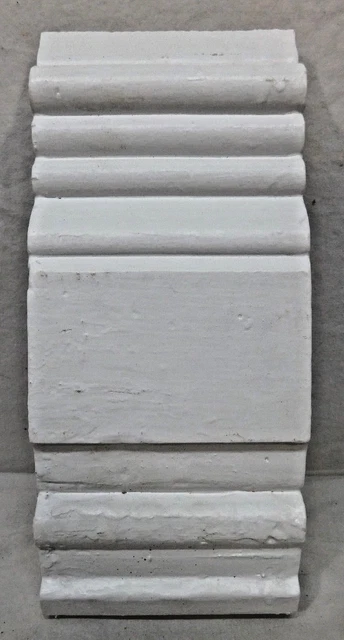 Antique Victorian Door Trim Rosette Plinth Block - C. 1870 Architectural Salvage 3