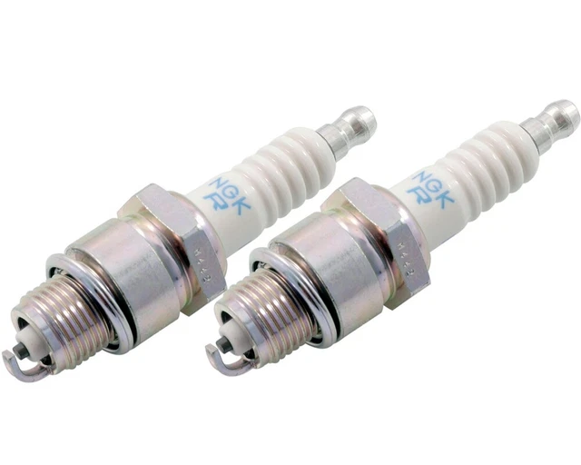 2x Bougie dallumage NGK BPR6ES pour Honda Kawasaki Tondeuse à gazon Pompe