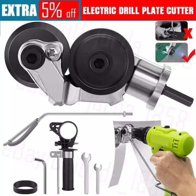 Safe and Durable Electric Drill Plate Cutter Attachment Electric Drill Shears AU
