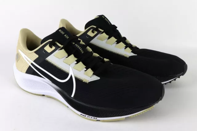 Nike Men's Air Zoom Pegasus 38 Colorado Buffaloes  DJ820-001 Shoes Black/Gold