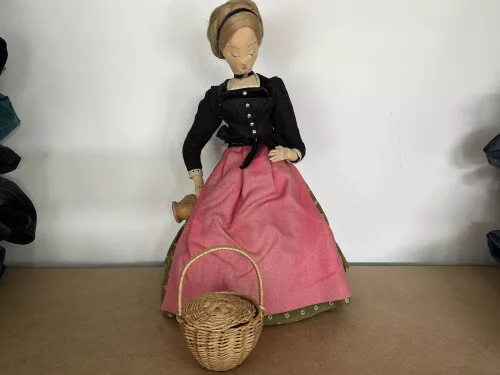 Fabric doll artist doll doll 36 cm. Excellent condition