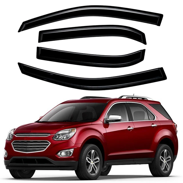 For 2010-2017 Chevrolet Equinox Window Visors Rain Guards Vent Shade Deflectors
