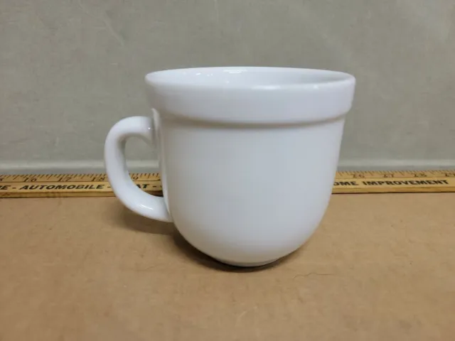 Taza de café taza de té Pottery Barn Outlet blanca para la cena de 12 oz pesada sólida usada