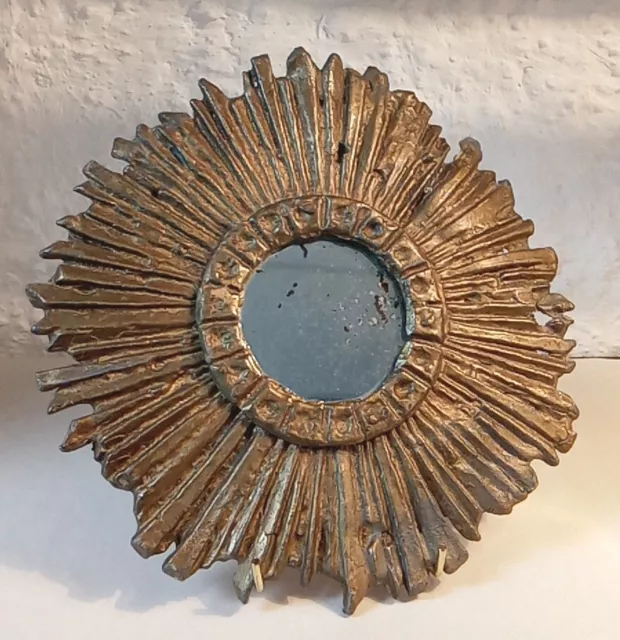 French Sunburst Lead Mirror (Victorian)