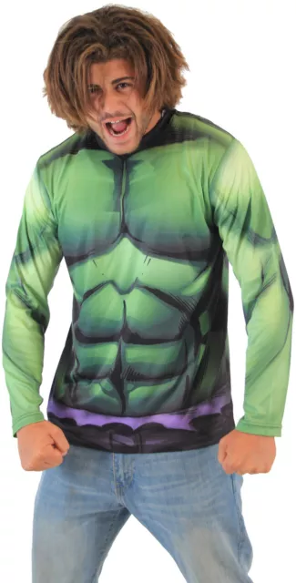 Men's Marvel Comics Incredible Hulk Long Sleeve Costume T-Shirt Cosplay Tee