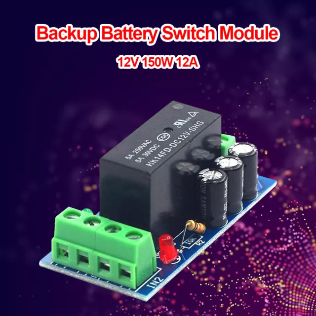 XH-M350 12V 150W Backup Battery Switch Module High Power Switch Control Boards 3