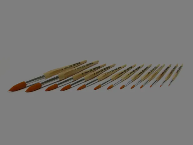 Da Vinci - serie JUNIOR 303 - tondo - pennello in fibra sintetica a manico corto