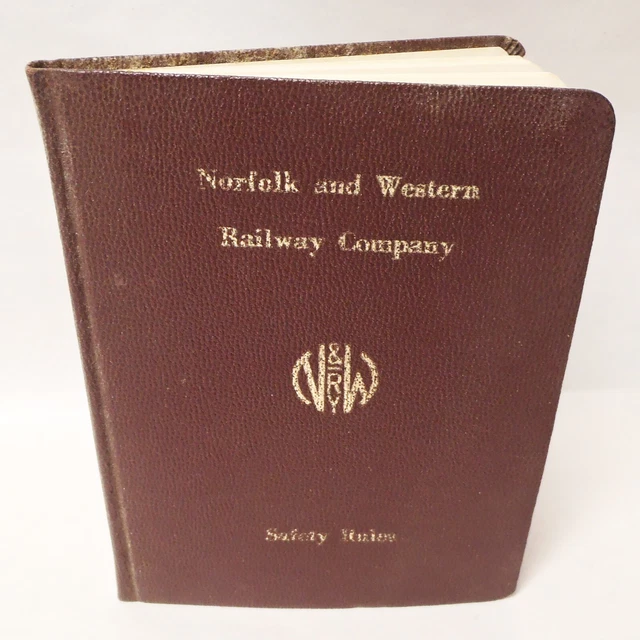 NORFORK & WESTERN RAILWAY (N&W RY) 1964 Safety Rules Pocket Guide Booklet