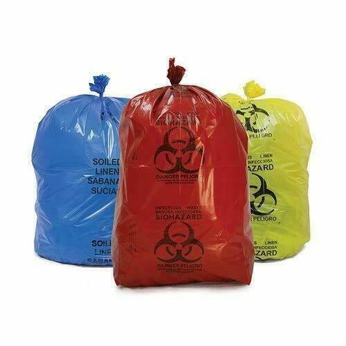 Bio-Medical Waste Bag with low density (pack of 30 ) in red, blue, yellow color