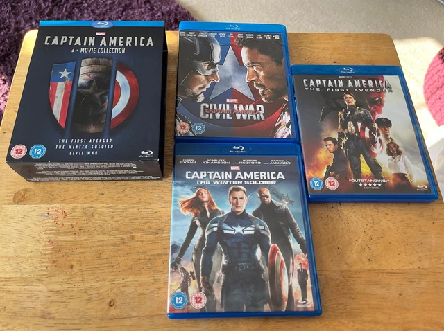 CAPTAIN AMERICA 3 Movie Collection Blu Ray Boxset - B EUR 116,52 ...