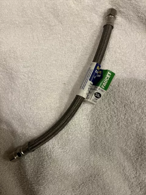 Brasscraft 3/8 in Compression x 1/2 in x 30 in Braided Polymer Faucet Connector