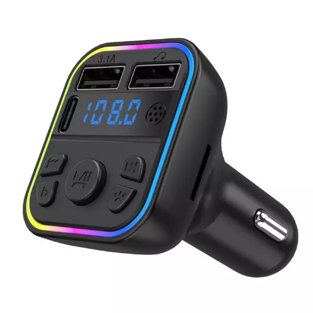 FM Transmitter Bluetooth Car MP3 Player Hands Free USB Radio Adapter Kits Good