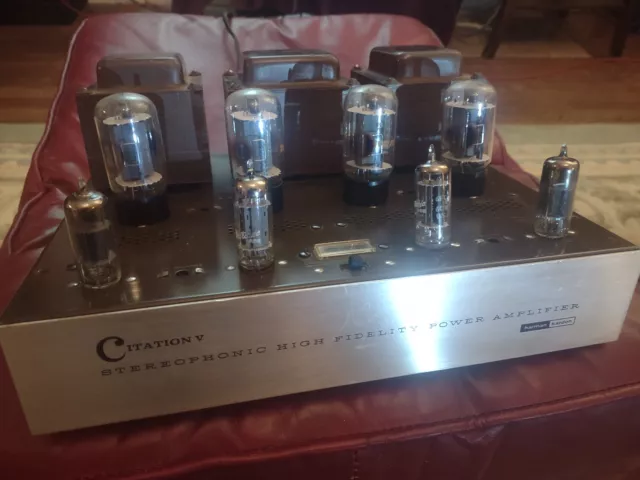 Harman Kardon HK Citation V Stereo Power Amplifier Sounds Fantastic! Serviced!