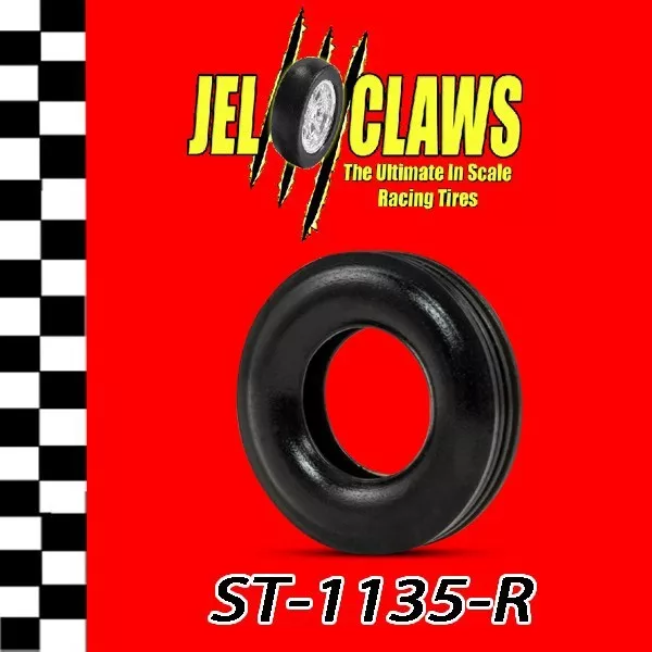 ST1135-R 1/32 Scale Slot Car Tire Fits Early Revell, Marx 2-Piece Wheel, Ferrari