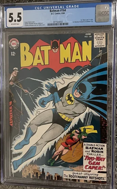 Batman 164 CGC Graded 5.5 FN DC Comics 1964