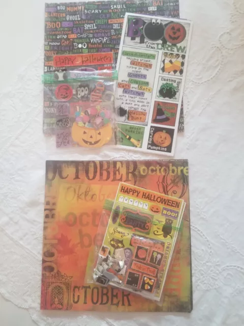 Reduced $6 BoBunny & Karen Foster Halloween Paper, Stickers & Lots of Goodies