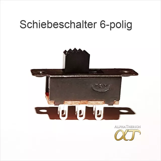 Schiebeschalter Miniatur - Ein Ein 2x UM - 5mm - 6 Pol - 1 , 2 , 5 , 10 x Stück