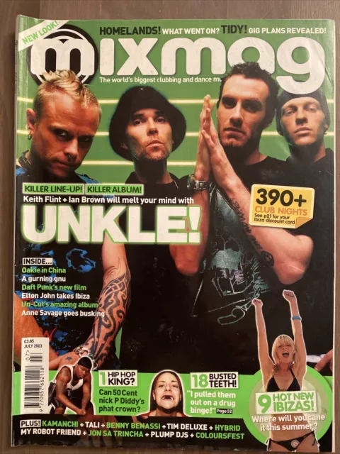 Mixmag Magazine Issue 146 - July 2003 - Unkle - Keith Flint- Ian Brown