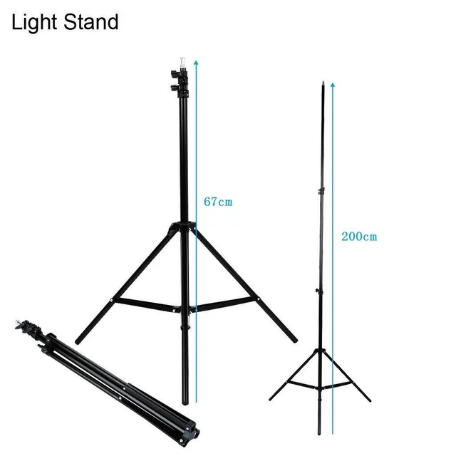 Light Stand Tripod Support For Lamp Holder Camera Video Studio