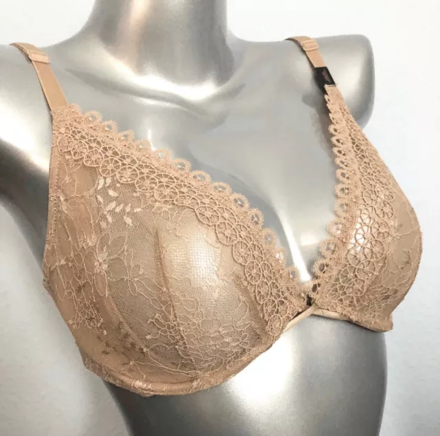 VICTORIAS SECRET VERY Sexy Monowire Sheer Floral Lace Bra Unlined High Neck  Nwt $19.75 - PicClick