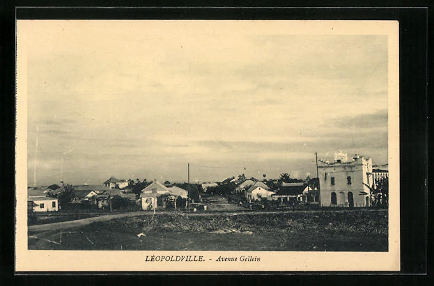 CPA Léopoldville, Avenue Gellein