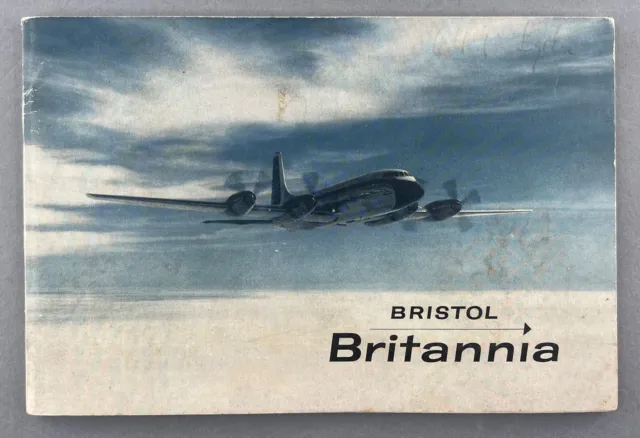 Bristol Britannia Vintage Manufacturers Sales Brochure 1958 Seat Maps Boac