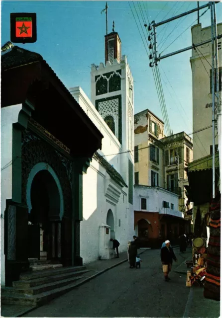 CPM AK MAROC TANGER-Rue de la Marine et grande Mosquée (343159)