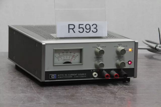 KEYSIGHT AGILENT HP 6177C DC COURENT SOURCE 0-50V 0-500mA # R593 stv