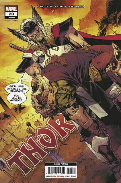 Thor #20 Klein Cover A God of Hammers Marvel Comics 2nd Print 2022 NM