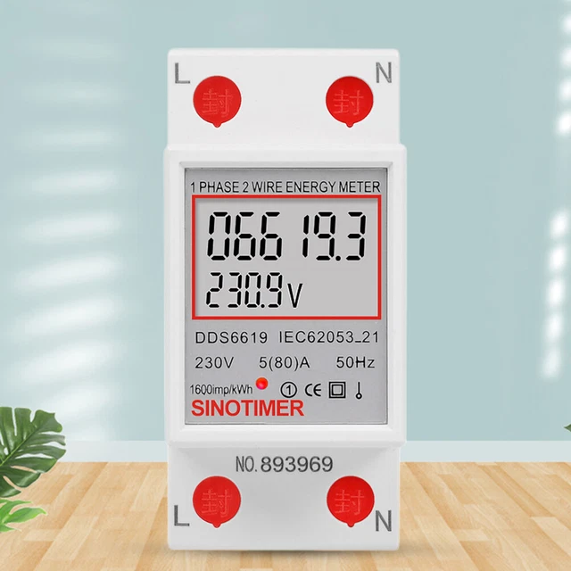 DIGITAL ELECTRICAL LOAD Analyzer 220V 230V KWH Electric Meter for ...