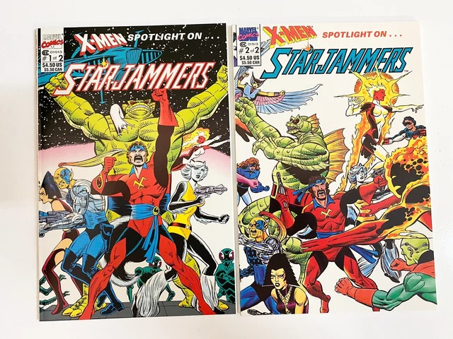X-Men Spotlight on Starjammers 1 2 Marvel 1990 Complete Series