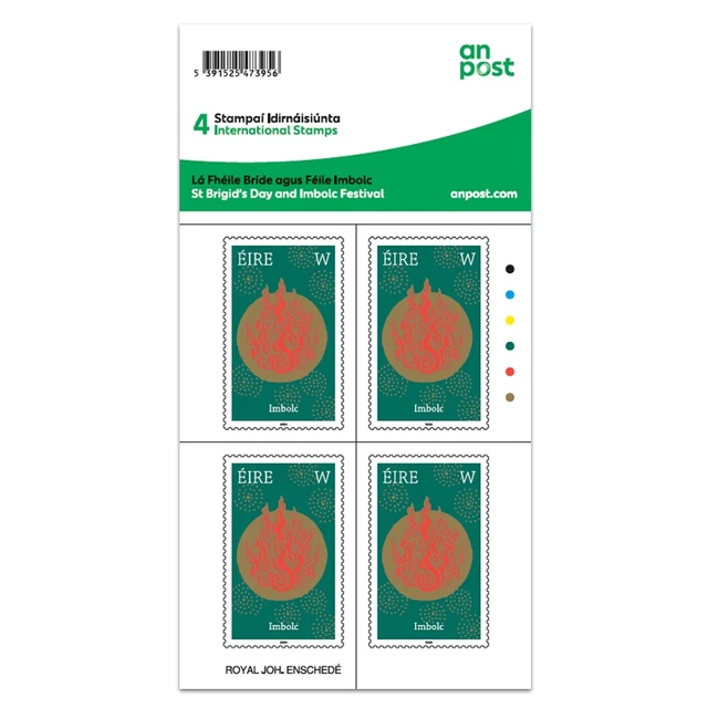 STAMPS OF IRELAND 2024 (2) Sheet of 4 national stamps depicting the