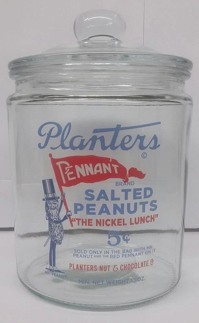 Super Nice Mr Peanut Glass Counter Jar #2