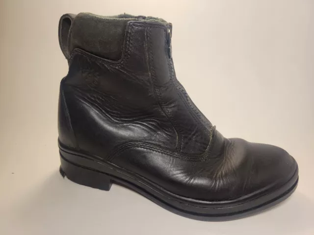 Ariat Womens 7 M EU 37.5 Zip Paddock Black Leather Ankle Boots 68001 Work Riding