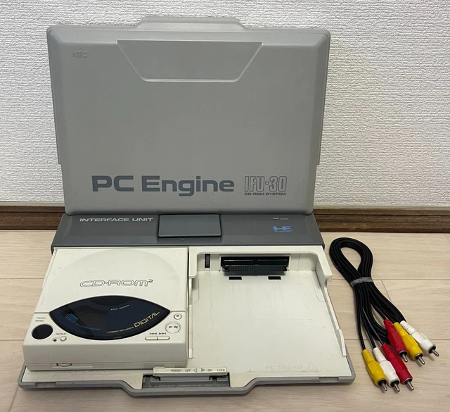 NEC PC ENGINE Interface Unit + CD-ROM2 Unit - Fully Working New 