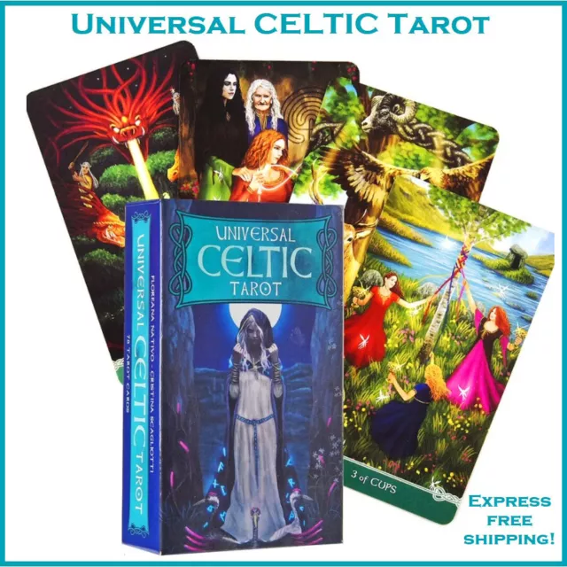 Universal Celtic Tarot Deck 78 Cards Oracle English Version Game Card New