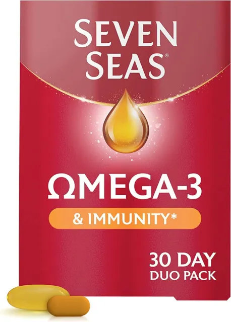 Seven Seas Omega 3 & Immunity With Vitamin C D & Zinc 30 Capsules 30 Tabs