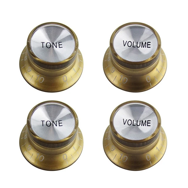 4Pcs Guitare Speed-Control Boutons 2 Volumes 2 Tons for LP Sg Électrique