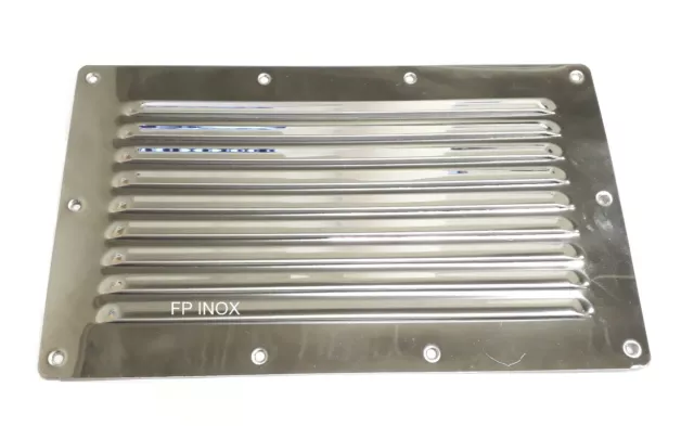 Grille aération en inox 250mm x 150mm Rectangulaire