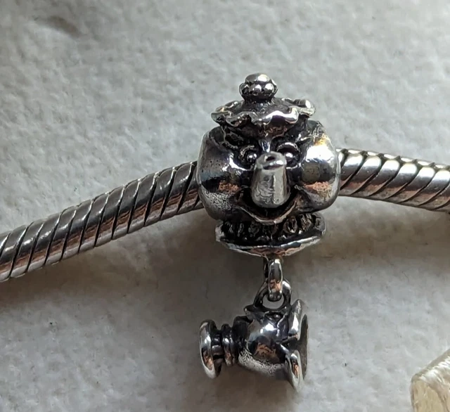 Chamilia Disney Beauty & The Beast Mrs Potts and Chip Charm Sterling Silver