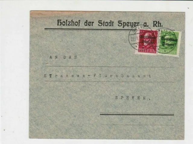 bavaria 1919  stamps cover ref 21308