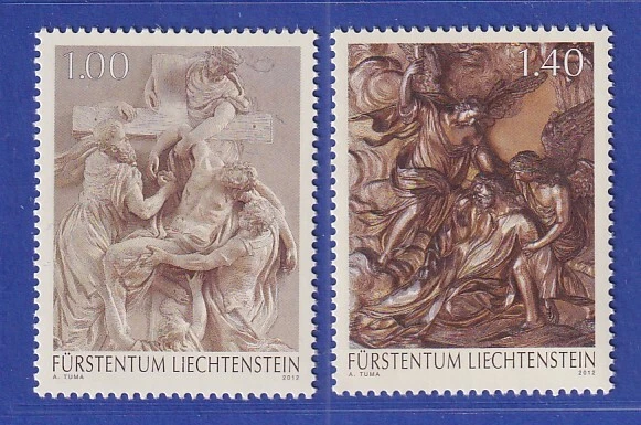 Liechtenstein 2012 Fürstliche Schätze (III.) Reliefs  Mi.-Nr. 1652-53 **