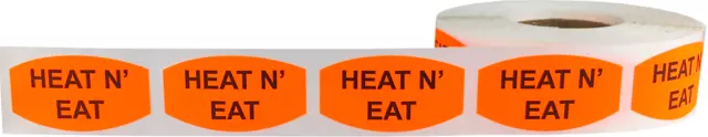 Heat N' Eat Grocery Market Stickers, 0.75 x 1.375 Inches, 500 Labels Total 2
