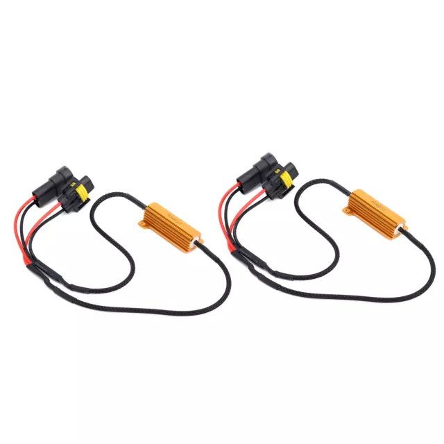 Load Resistor Adapter 2PCS LED Resistance Decoder For Turn Signals / Fog Light