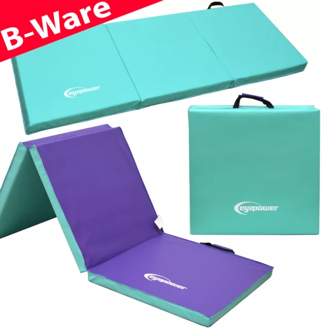 B-Ware XL Gymnastikmatte 180x60x5cm Turnmatte Sportmatte Weichbodenmatte Mint