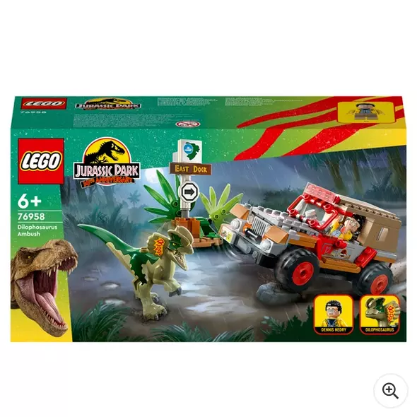 LEGO Jurassic World 76958 - L'embuscade du dilophosaure NEUF & SCELLe