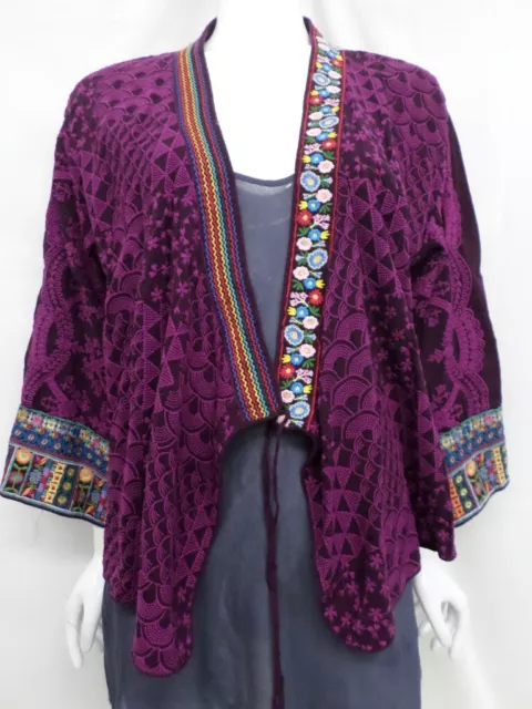 $420 NWT Johnny Was Square Seraphina Kimono - XS / S - JW23551023
