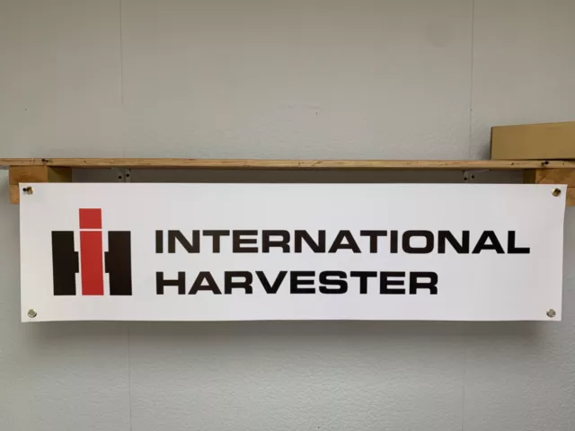 International Harvester Banner tractor shed Wall Display Printed pvc sign