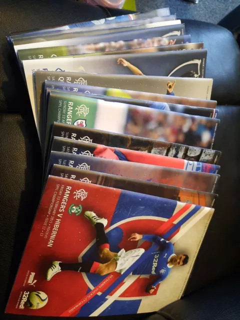 17 Rangers Home Programmes 2014/15