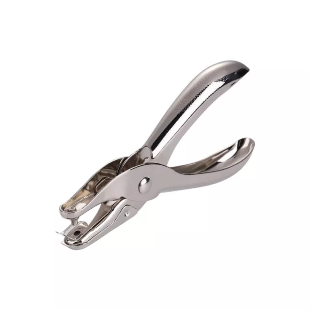 6mm Single One Hole Hand Held Paper Punch Ticket Craft Puncher Metal Hand Plier
